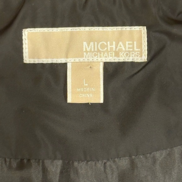 Michael Kors Black Quilted Vest with Gold Accents - Picture 2 of 8